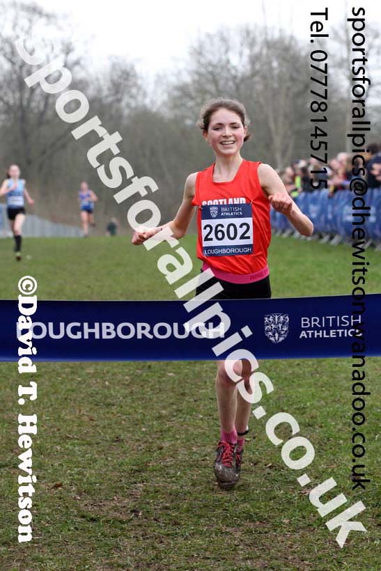 Womens under-20s Inter Counties Cross Country, Prestwold Hall, Loughborough. Photo: David T. Hewitson/Sports for All Pics